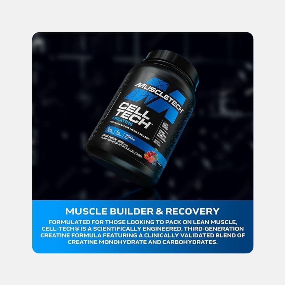 MuscleTech Cell-Tech Creatine Powder - Fruit Punch Flavor (1.4kg) 4