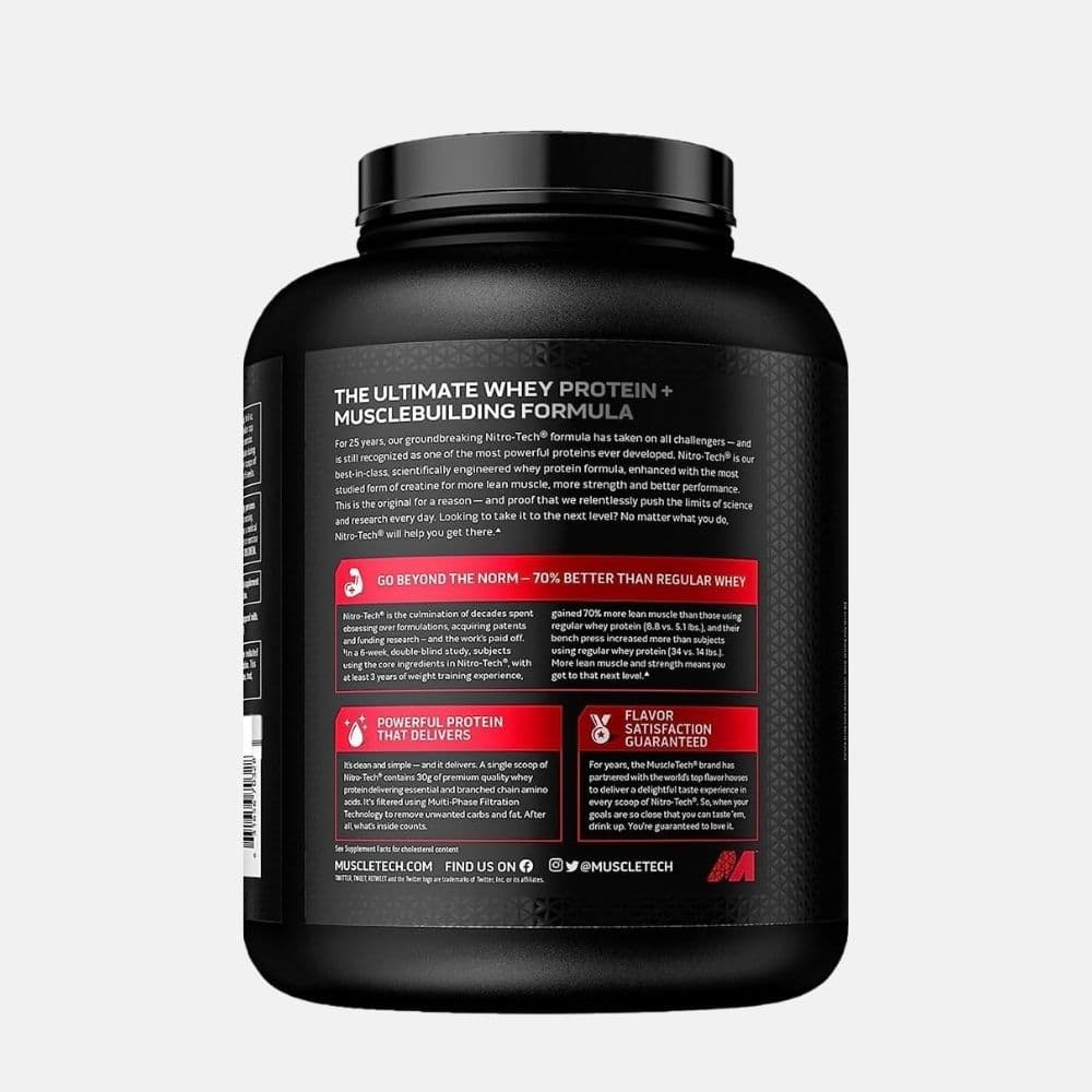 Muscletech Nitro-Tech Whey Protein Powder - Milk Chocolate Flavor (1.8 kg) 2