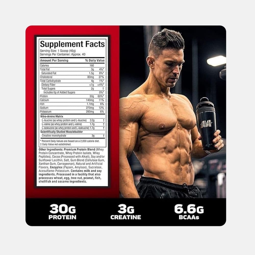 Muscletech Nitro-Tech Whey Protein Powder - Milk Chocolate Flavor (1.8 kg) 5