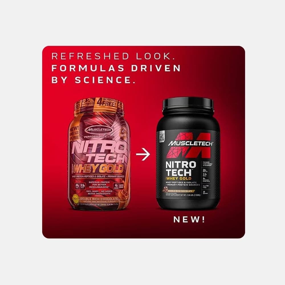 Muscletech Nitro-Tech Whey Gold Protein Powder - Strawberry Shortcake (2 lb) 3