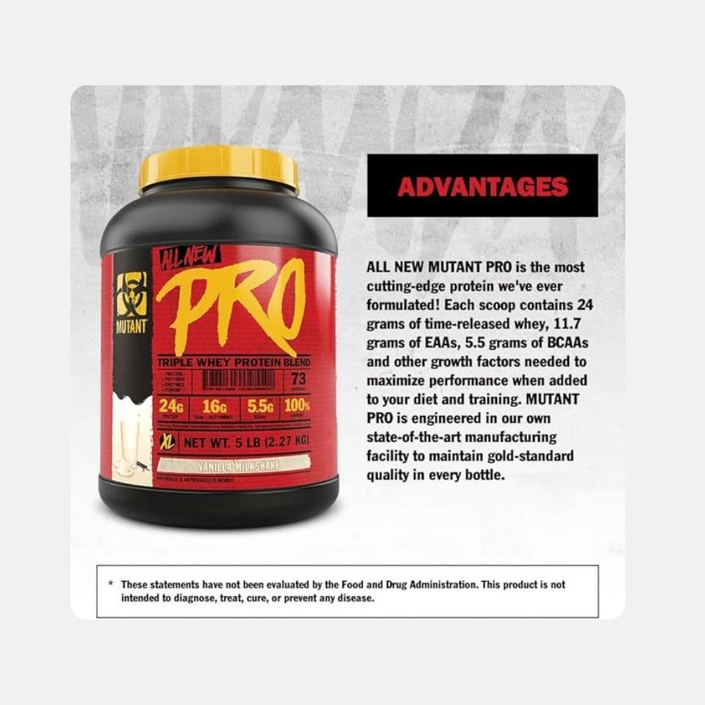 Mutant PRO Vanilla Milkshake Protein Powder 2.27 kg 4