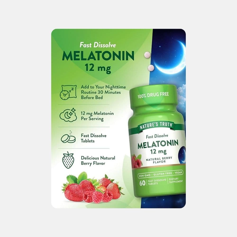 Nature’s Truth Vegan Melatonin Tablets - 60 Count 5
