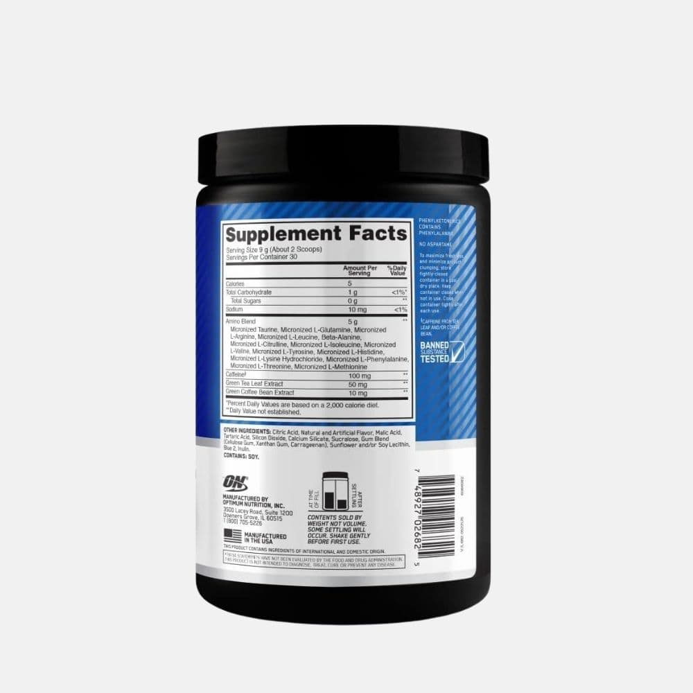ON Amino Energy Powder with Caffeine and Electrolytes - 270g 2