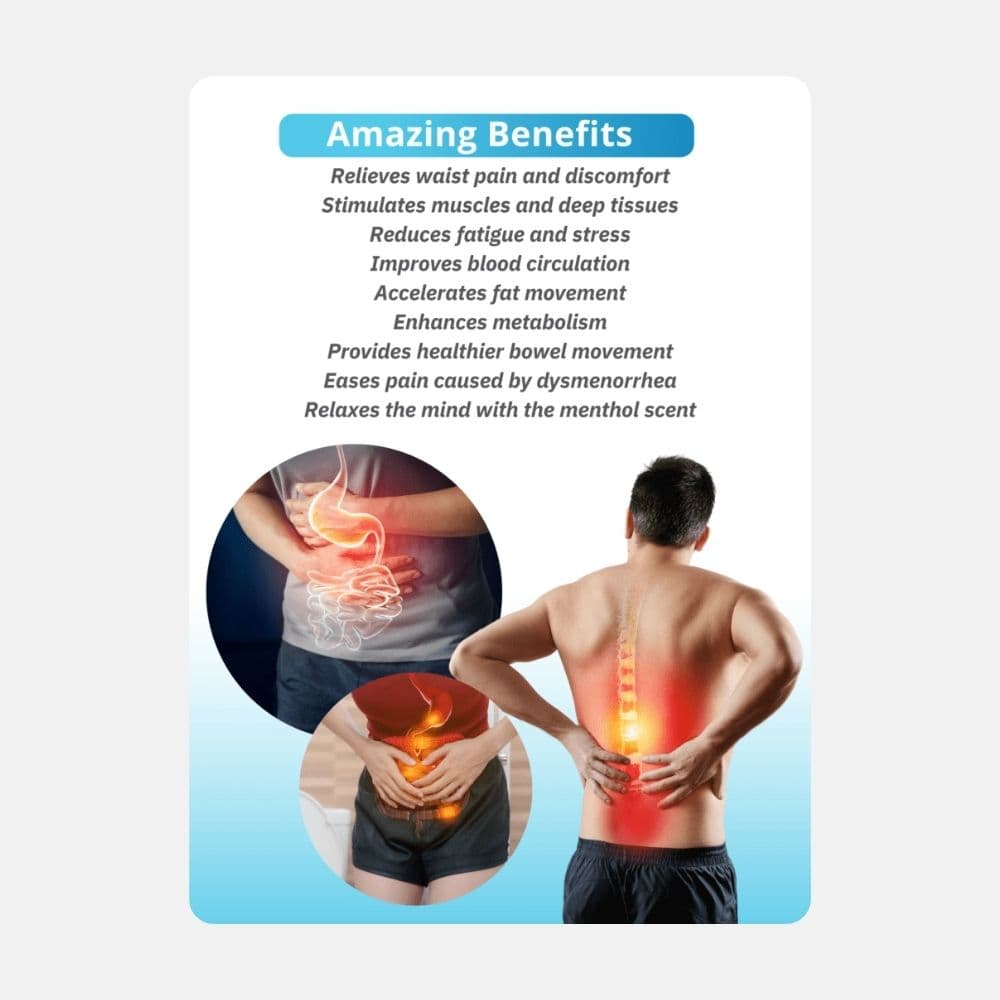 QUTEK MagiCure Intelligent Waist Massager with Heat and Pulse 5