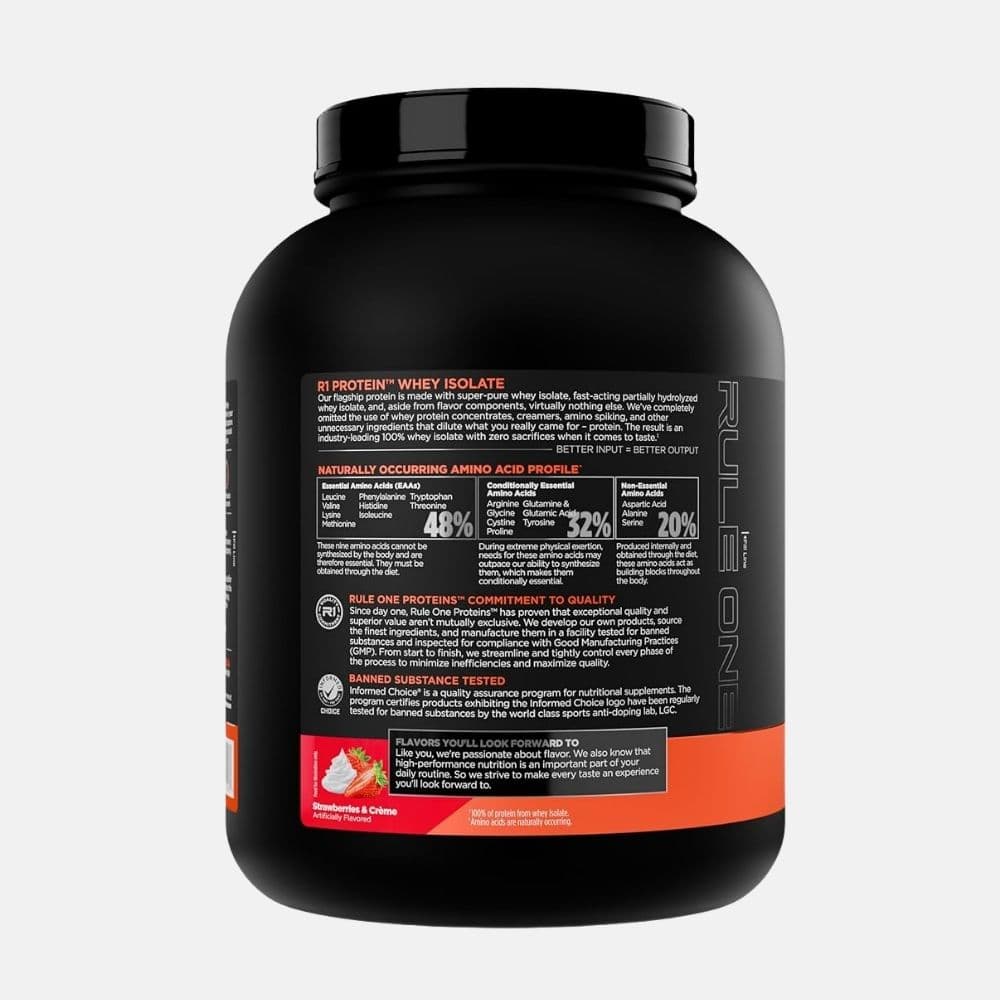 R1 Whey Isolate Protein Powder - 2.27 kg 3