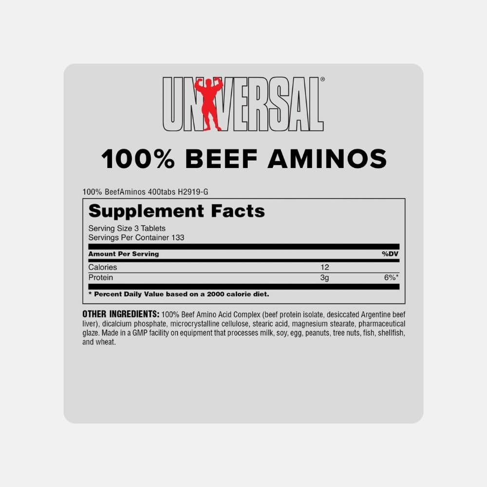 Universal Nutrition Beef Aminos Tablets - 400 Count 2