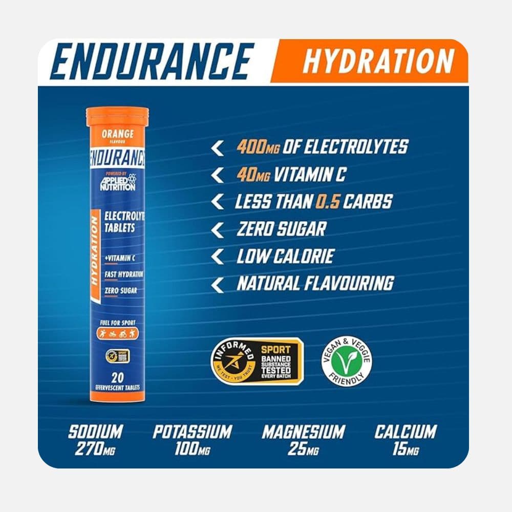 Endurance Electrolyte Tablets - Hydration Support (20 Tabs) 4