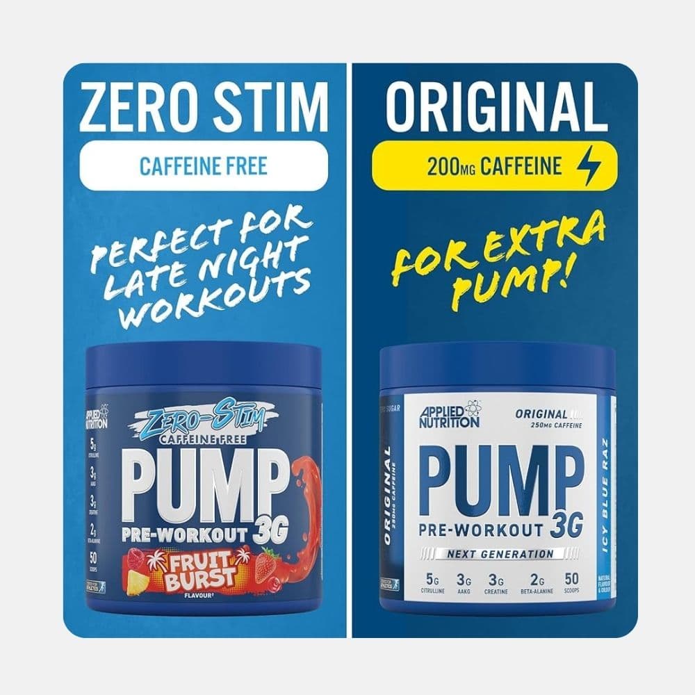 Applied Nutrition Pump Zero Stimulant-Free Pre-Workout 375g 4