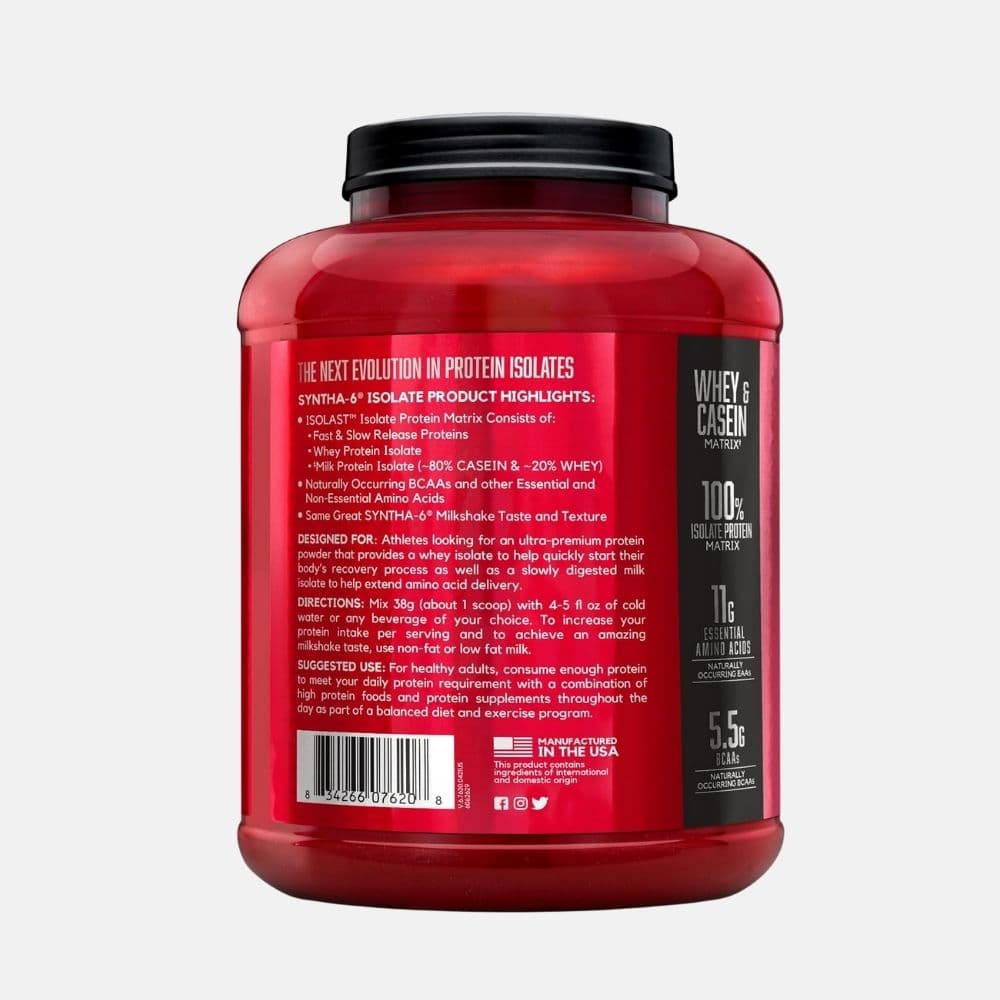 BSN Syntha-6 Isolate Protein Powder - Chocolate Milkshake (4 lb) 2