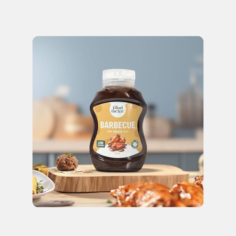 Food Factor Vegan Barbecue Sauce 250g - Flavorful Low-Calorie Option 3