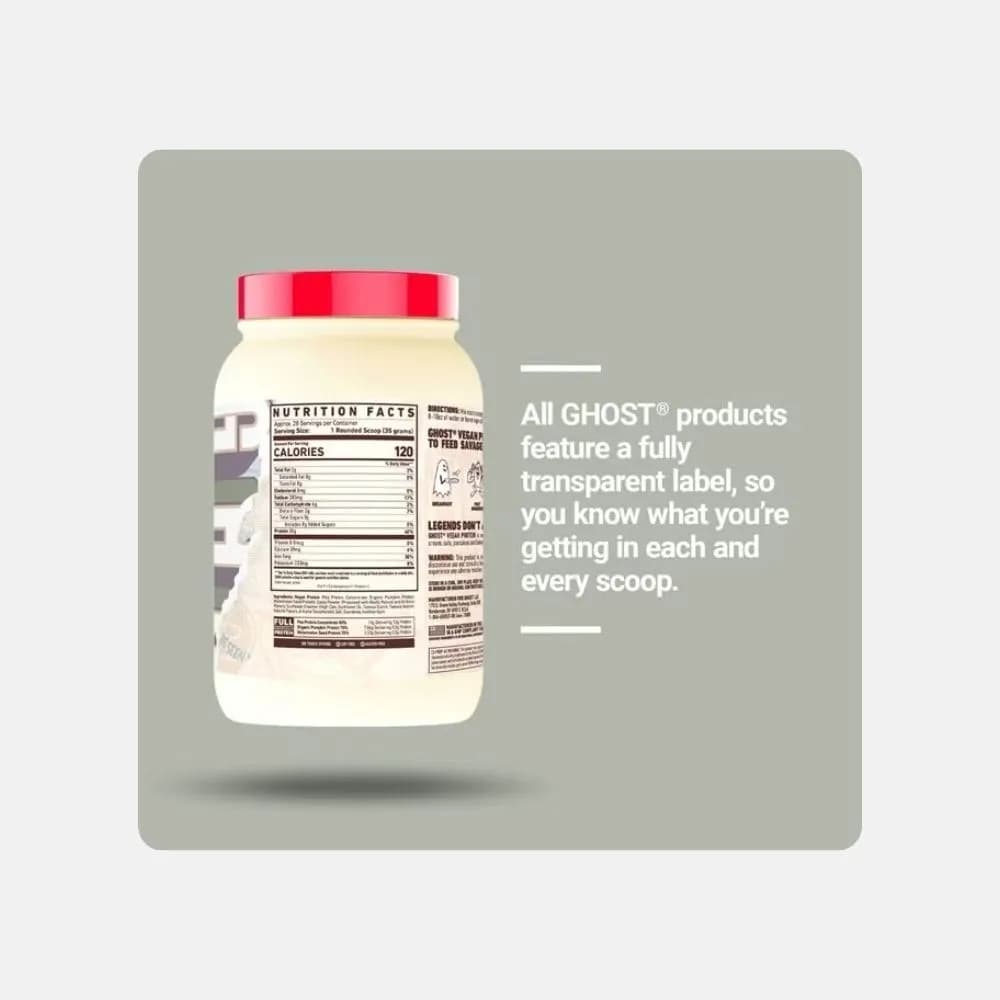 Ghost Vegan Protein Powder - 2 lb Plant-Based Blend 5