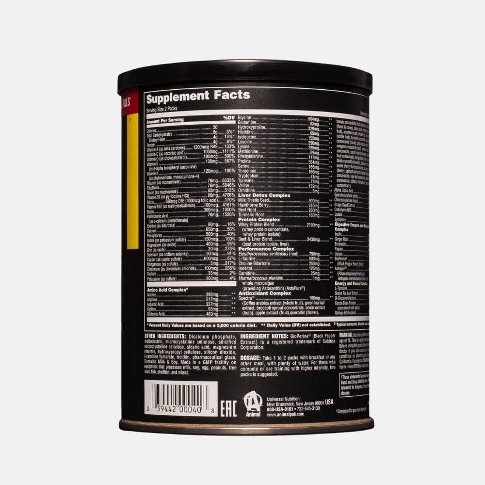 Animal Pak Multivitamin Supplement for Active Adults 6